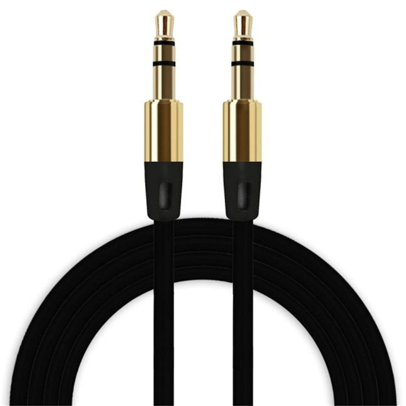 Audio Stereo Kopfhörer Anschlusskabel 1m 3,5mm Klinke Stecker > Stecker schwarz