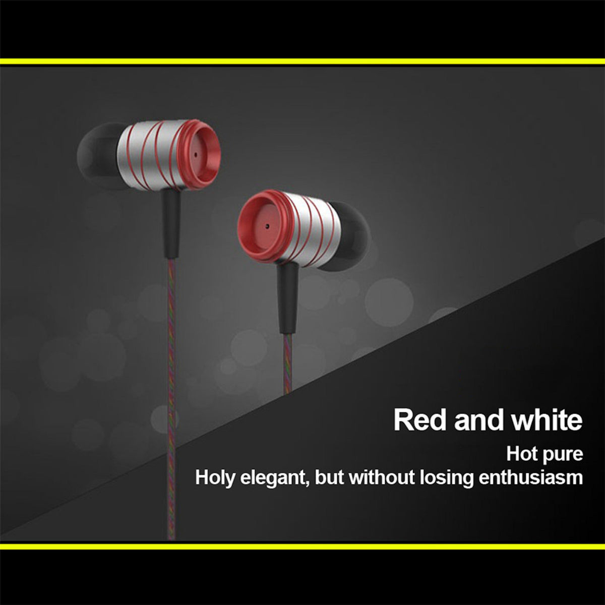 Silber-rotes KZ ED1HS In-Ear-Headset