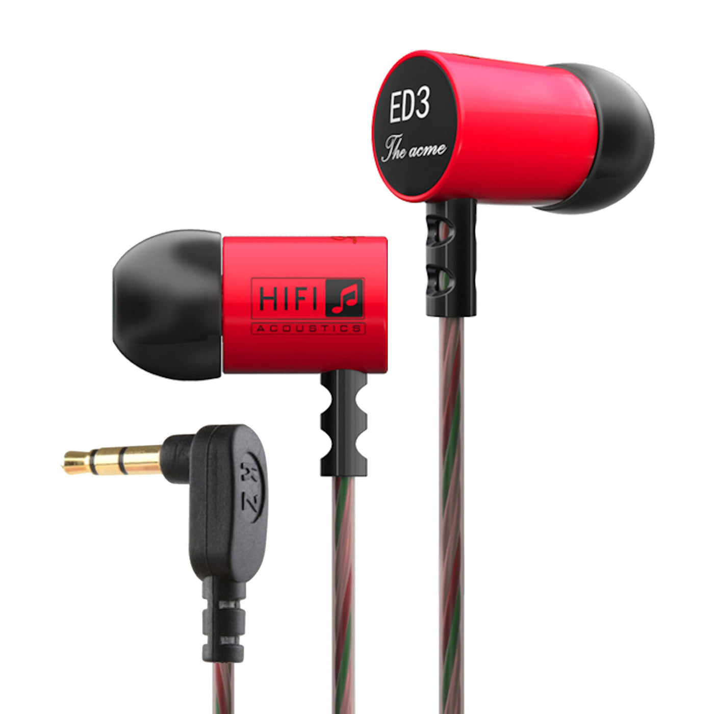 High-Quality Kopfhörer KZ ED3M Youth Version In-Ear, PU Hardcase, Megabass