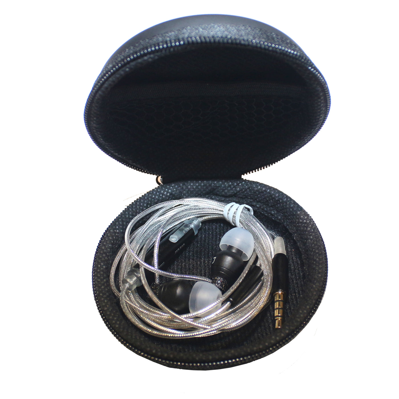 Super Bass In-Ear Kopfhörer Diamond Pro Black Headset Flachkabel Strass Glitzer