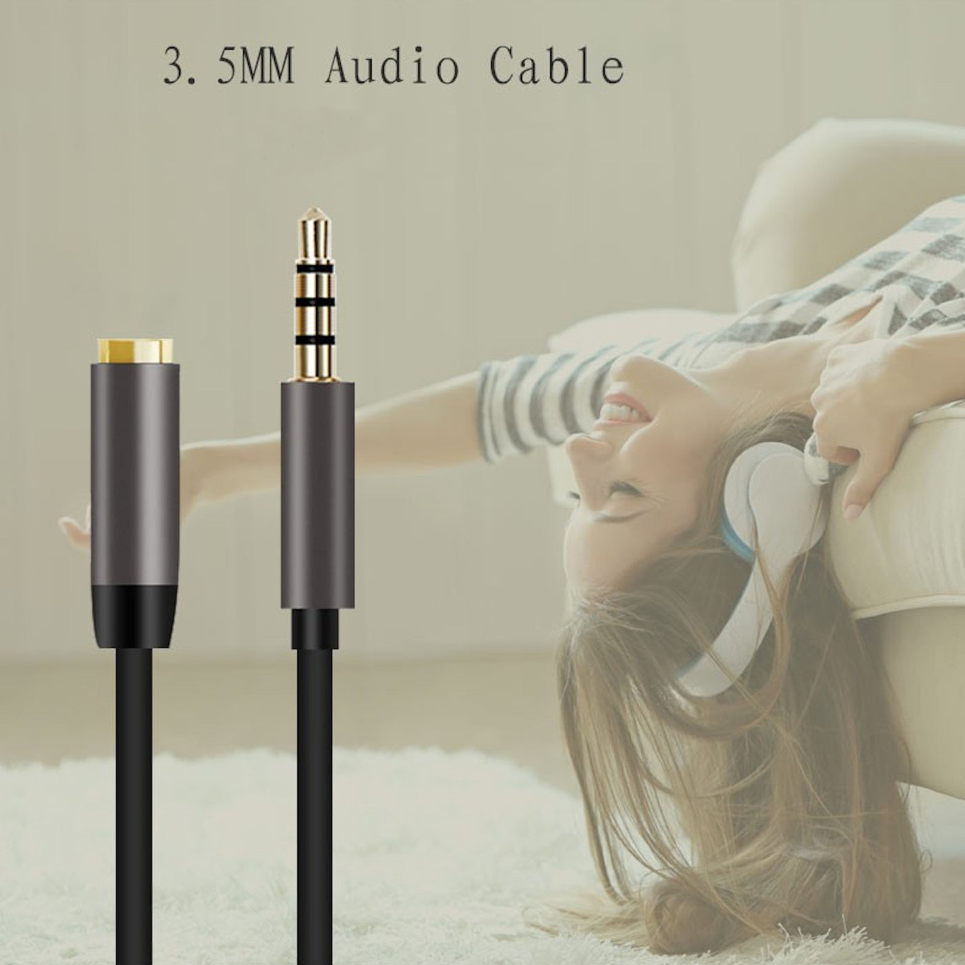 10m Audio Stereo Kopfhörer Verlängerungskabel 3,5mm Klinke Stecker > Buchse