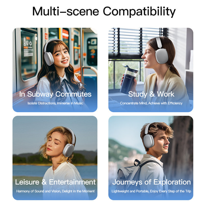 Wireless Bluetooth 5.3 Kopfhörer Soyto T9 ENC Over Ear Stereo Headset