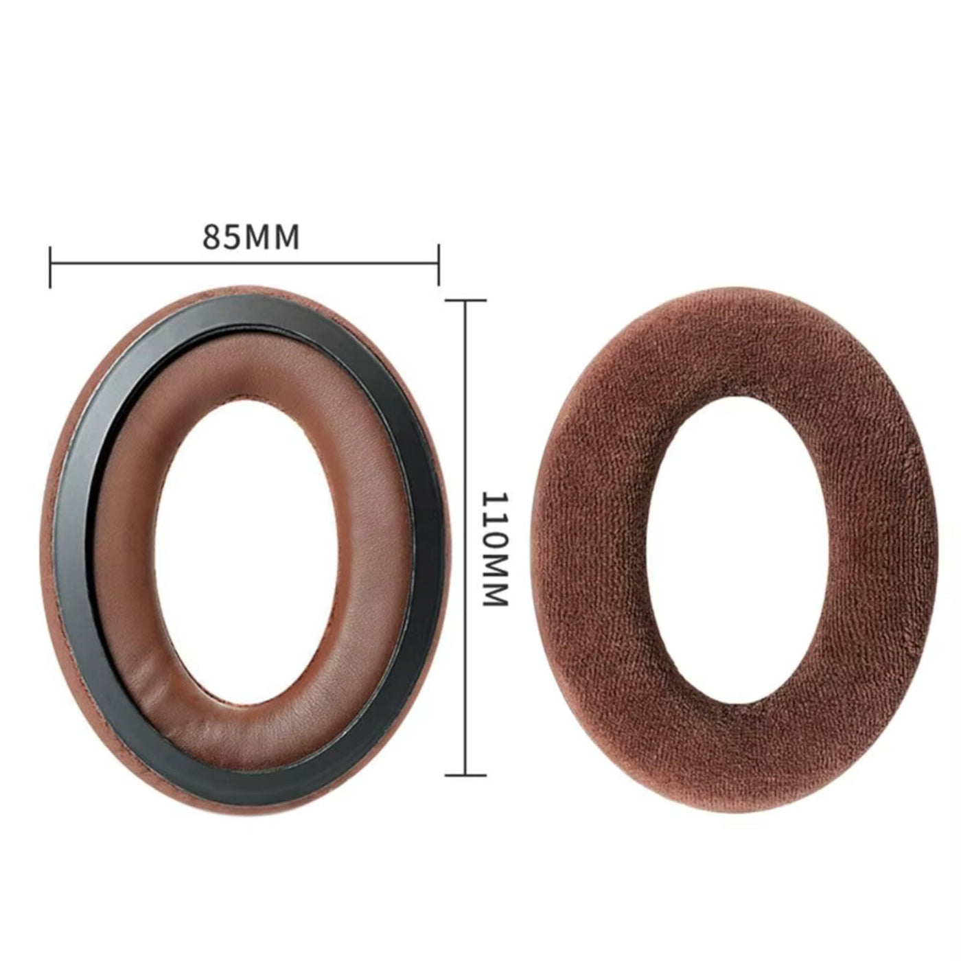Velour Ohrpolster für Sennheiser Kopfhörer HD559 HD569 HD598 HD599 Braun
