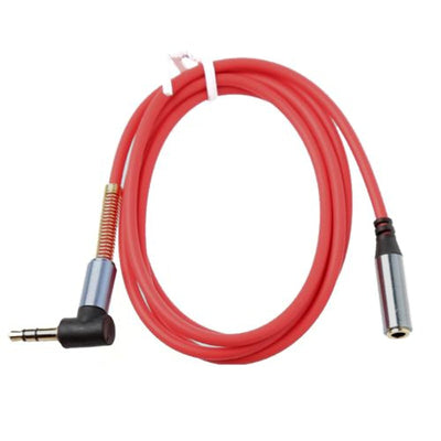 Kopfhörer Verlängerungskabel 1m 3,5mm Klinke Winkelstecker Buchse Rot