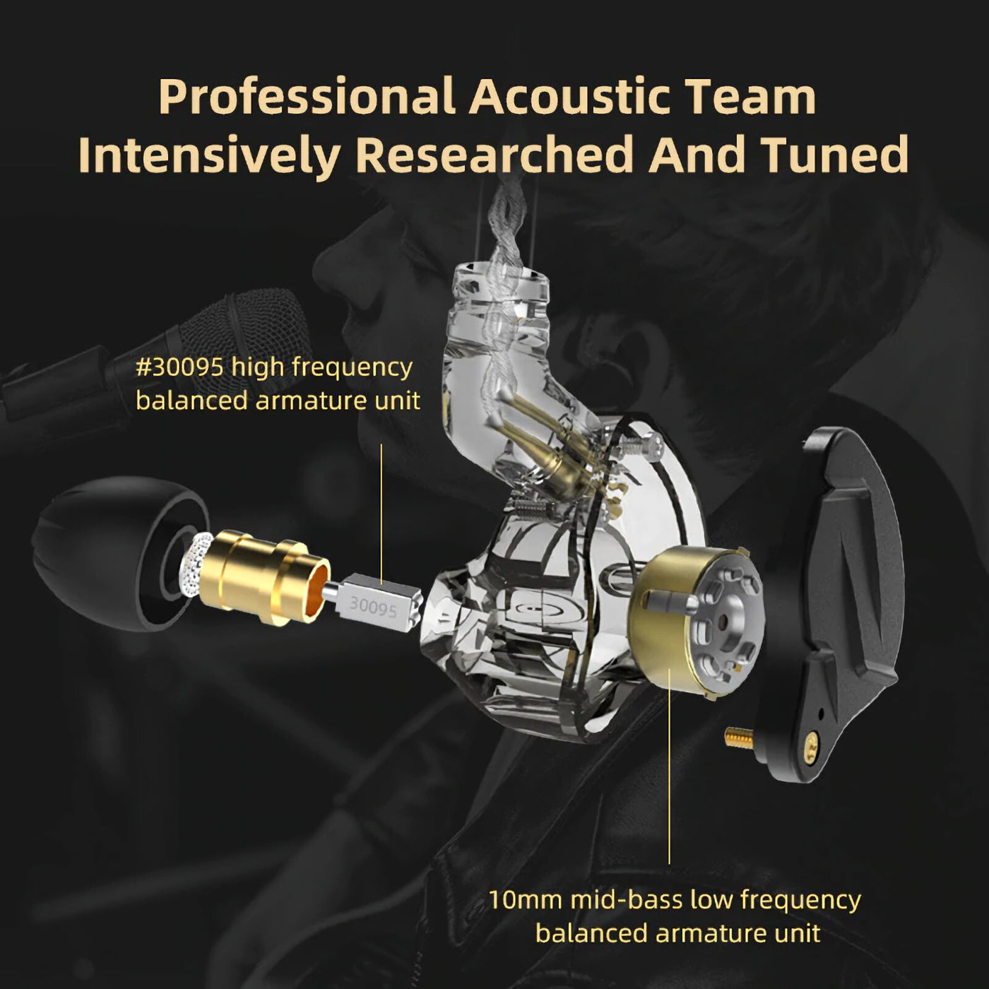 KZ ZSN Pro Premium High-End Hybrid Treiber HiFi In-Ear Kopfhörer Headset