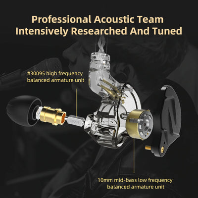 KZ ZSN Pro Premium High-End Hybrid Treiber HiFi In-Ear Kopfhörer Headset