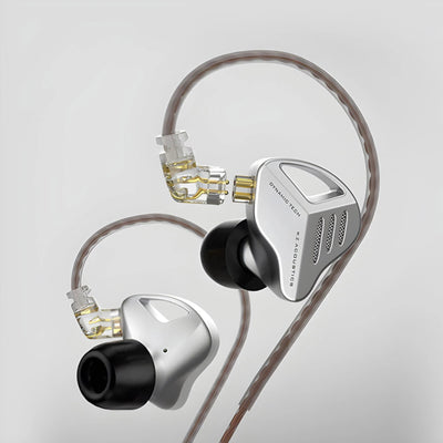 100% Original KZ ZVX High-End Professional HiFi In-Ear Kopfhörer Silber