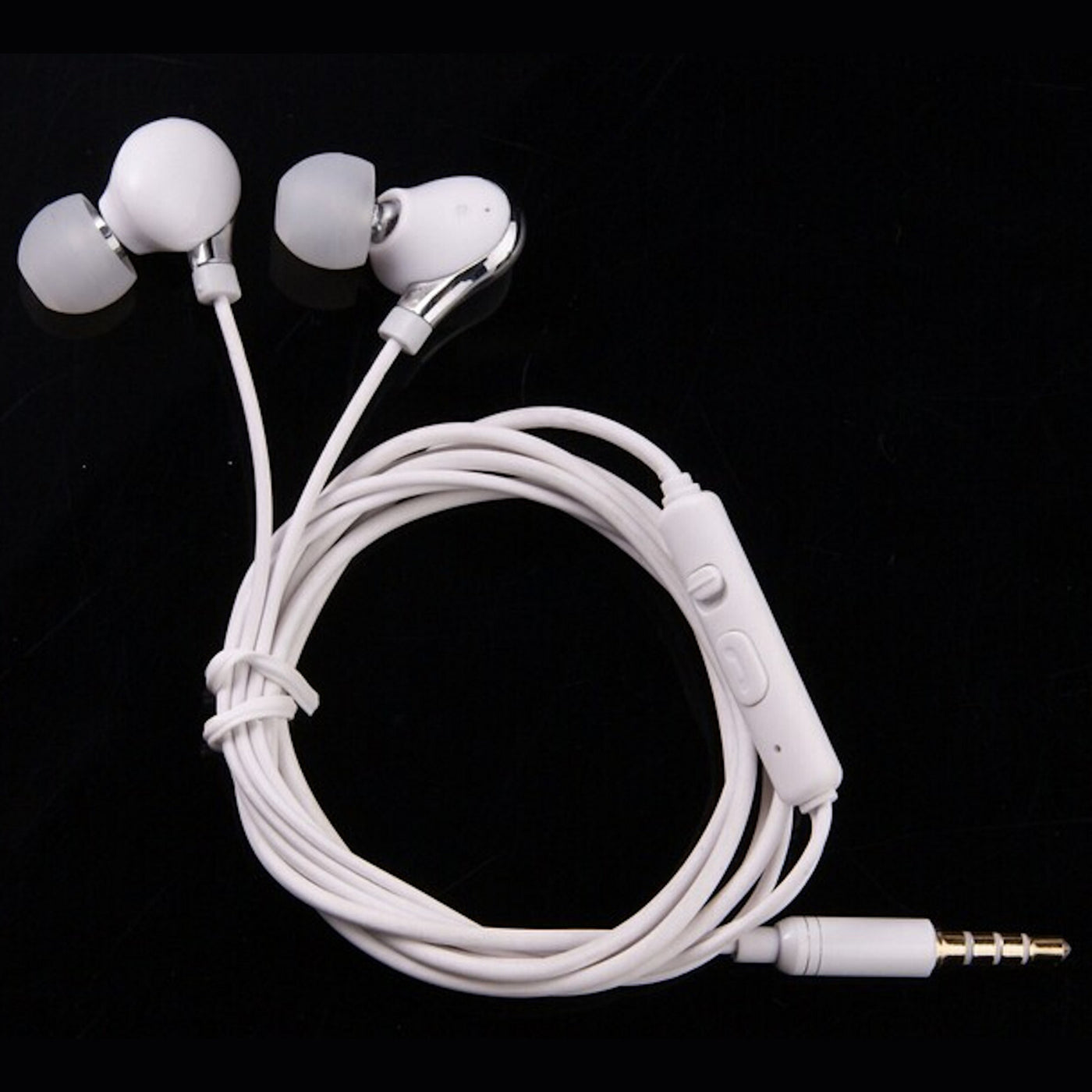 Kopfhörer Headset Premium JMB MJ Super Bass In-Ear in weiss + PU-Hardcase