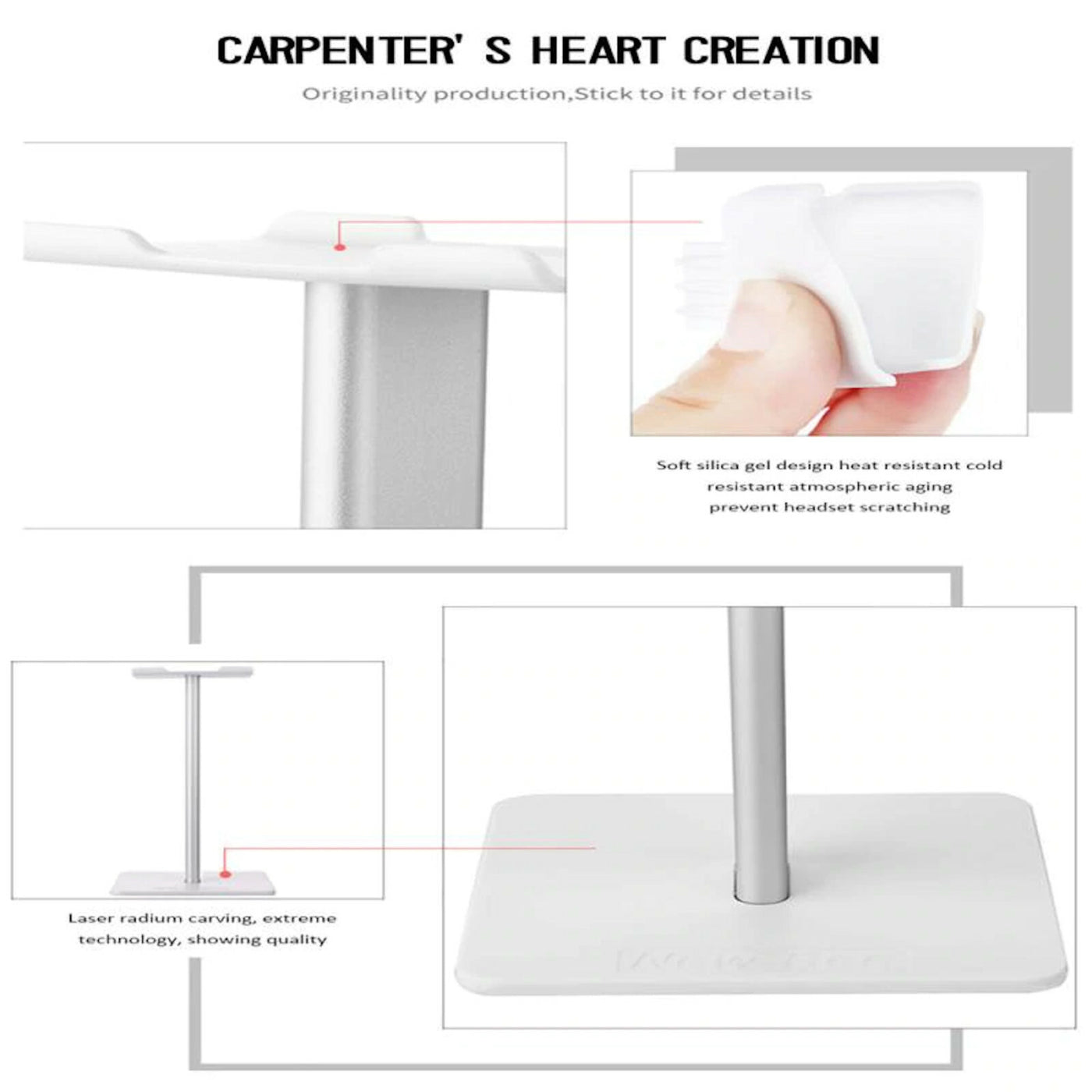 Kopfhörer Ständer Kopfhörerhalter Alu Halterung Gaming Headset Halter Halterung