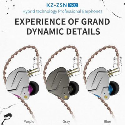 KZ ZSN Pro Premium High-End Hybrid Treiber HiFi In-Ear Kopfhörer Headset