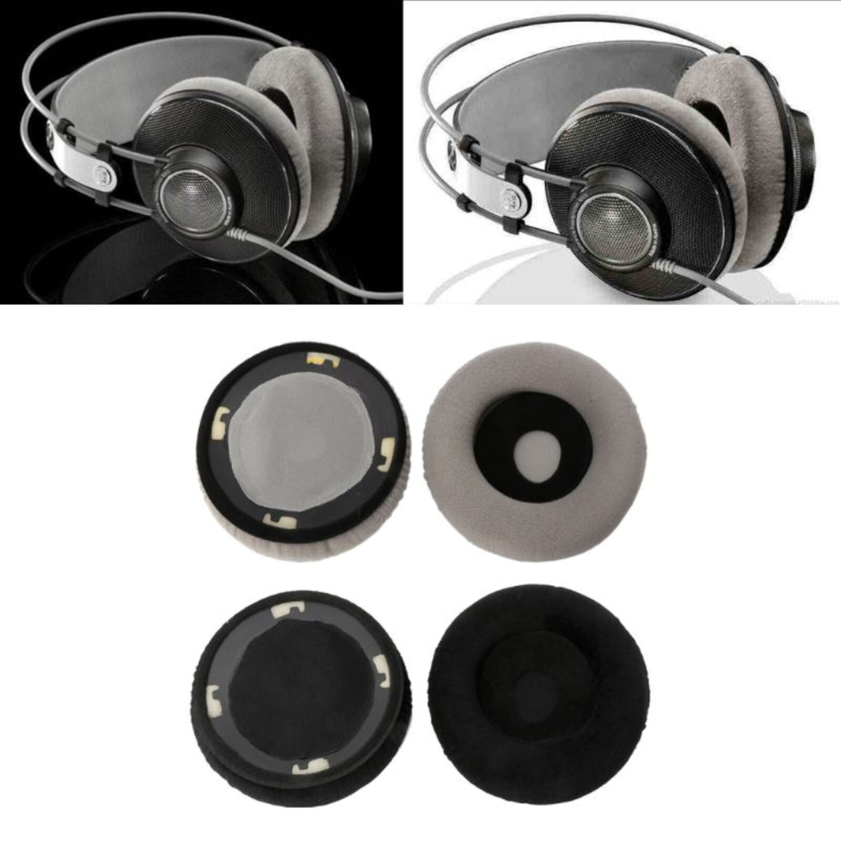 Velours-Ohrpolster für AKG K701 K702 und K712 Pro