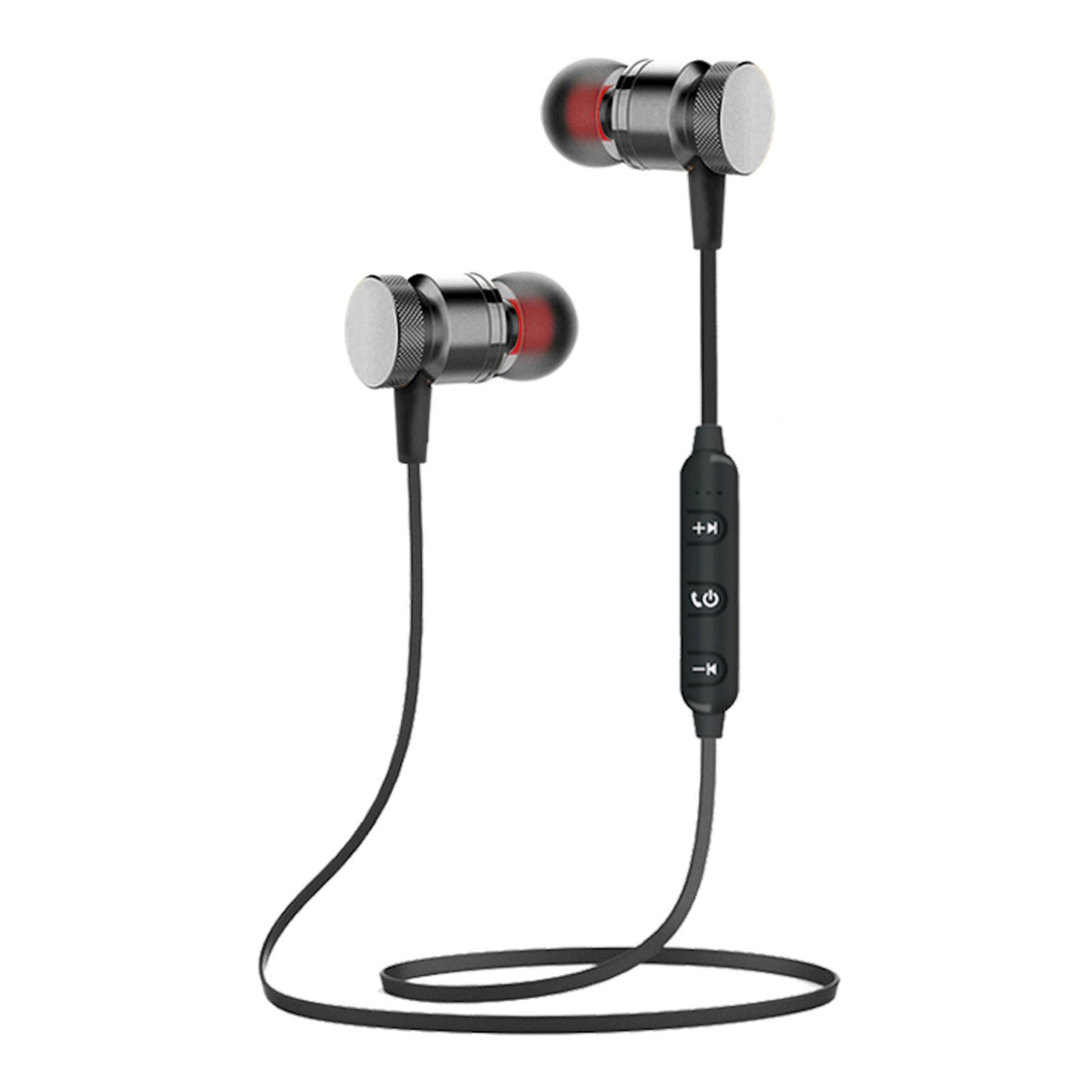 Bluetooth In Ear Kopfhörer Magnetisch Wireless Headset X9 Schwarz Gunmetal