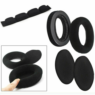 Velour Ohrpolster Kopfband Sennheiser Kopfhörer HD525, HD535, HD545 II, HD565 II