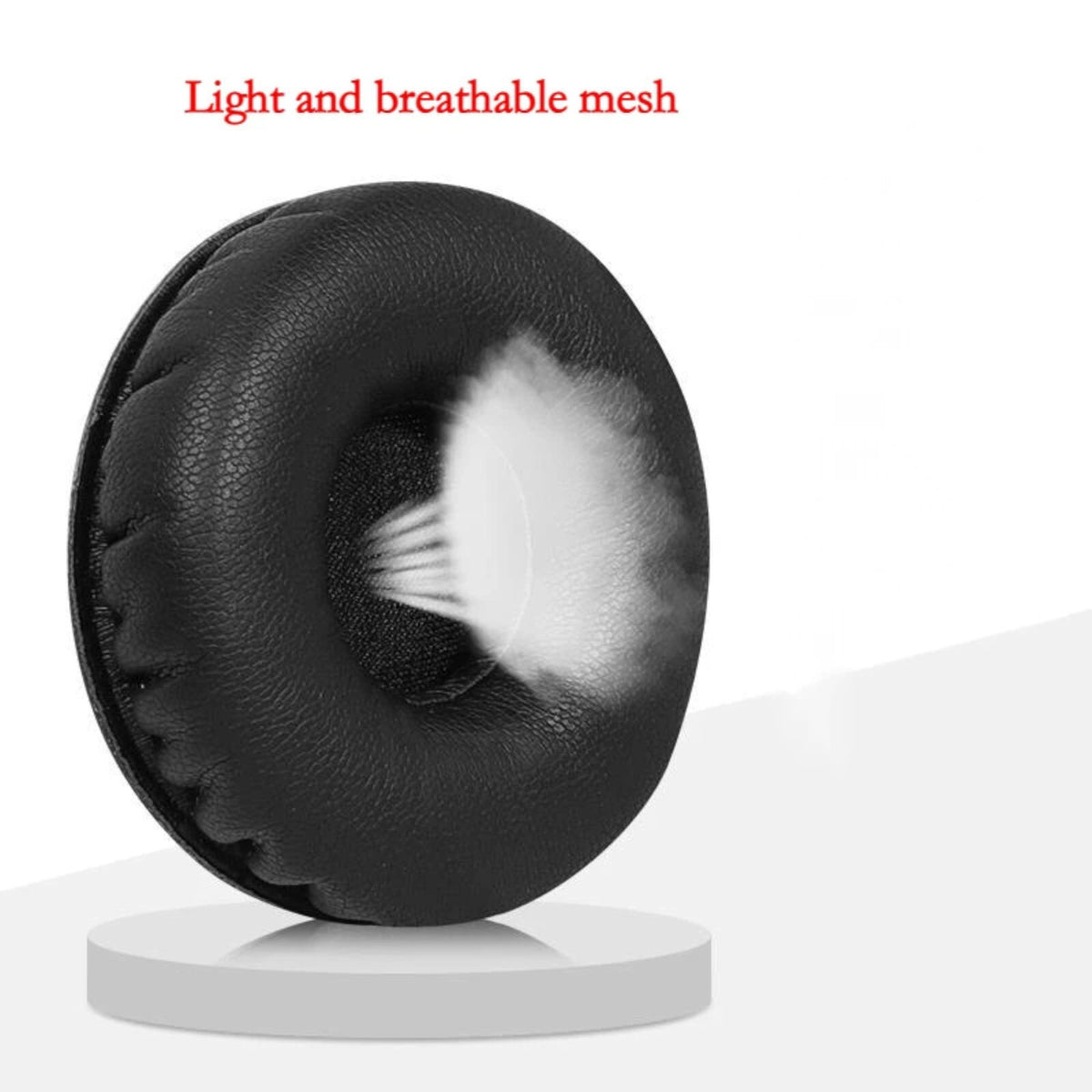 Schwarze Kunstleder-Ohrpolster für beyerdynamic T51 DT1350