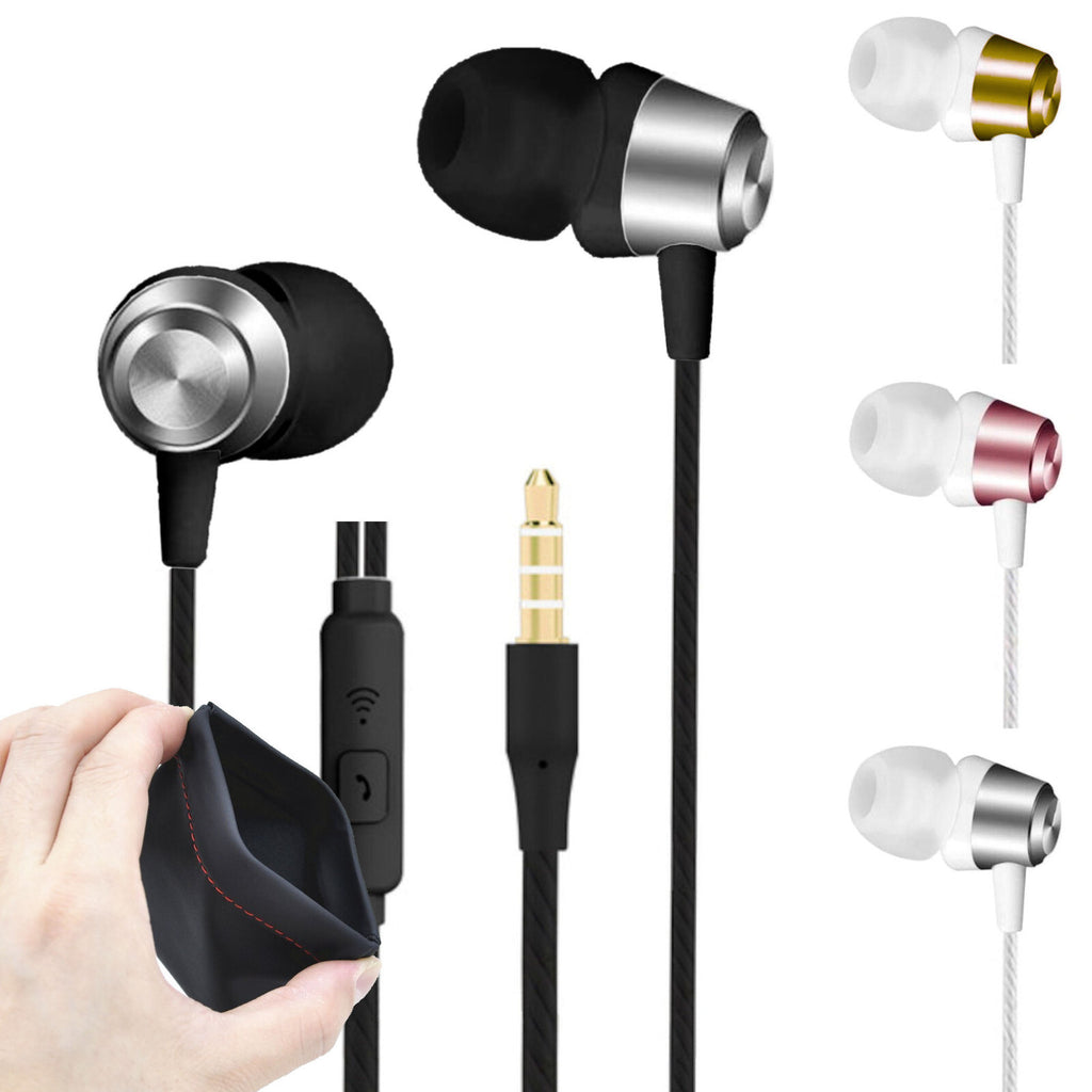 3K S3 In-Ear-Kopfhörer mit Mikrofon und PU-Tasche