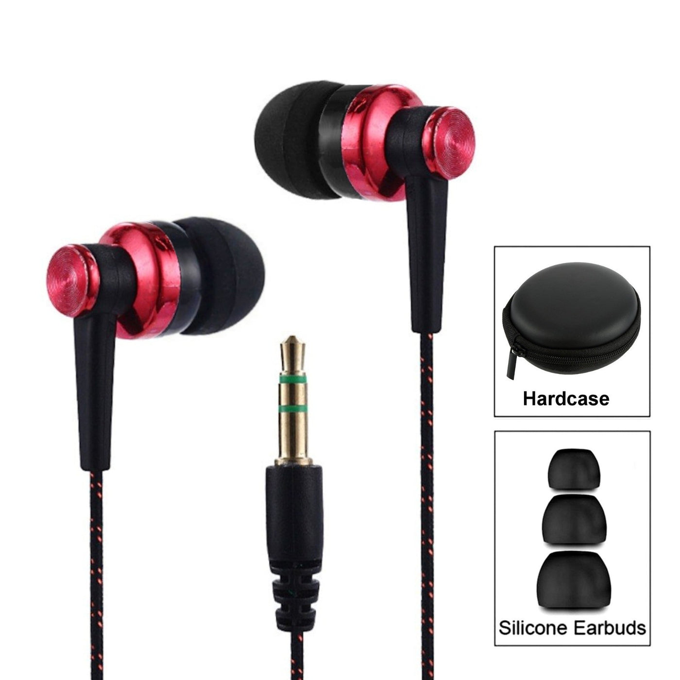 Super Bass Metall Kopfhörer S26 Belly In-Ear Ohrhörer Earphone Case