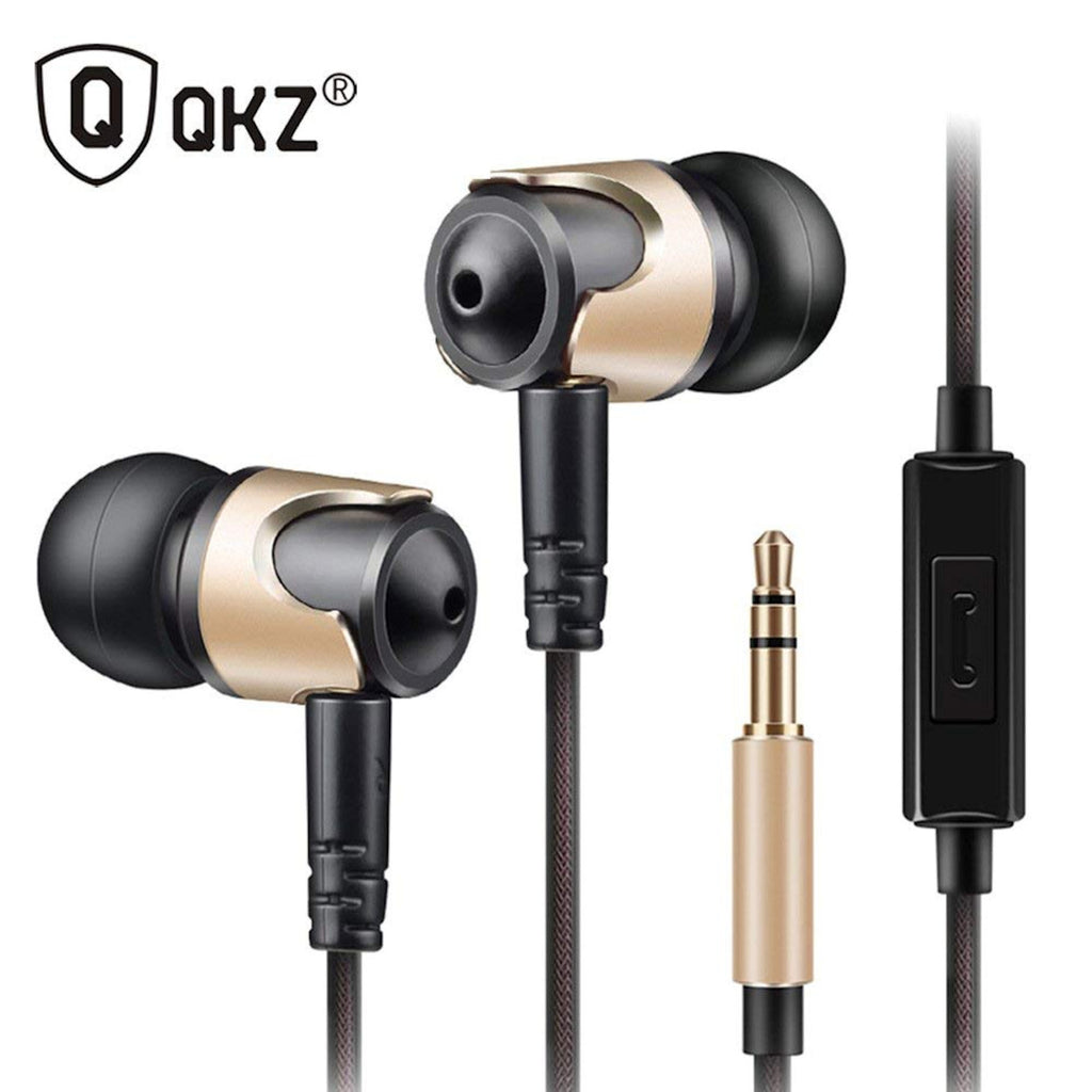 Goldene QKZ DM4 In-Ear-Kopfhörer mit austauschbarem Kabel
