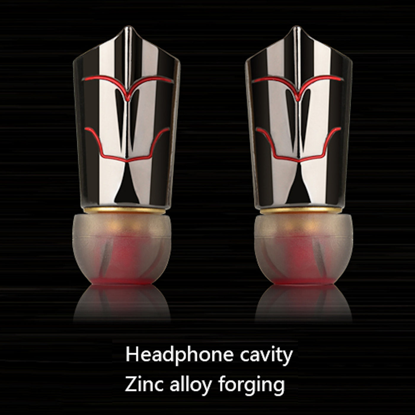 High-End Kopfhörer KZ ED8 Pro Schwarz-Rot In-Ear Ohrhörer