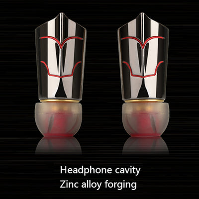 High-End Kopfhörer KZ ED8 Pro Schwarz-Rot In-Ear Ohrhörer