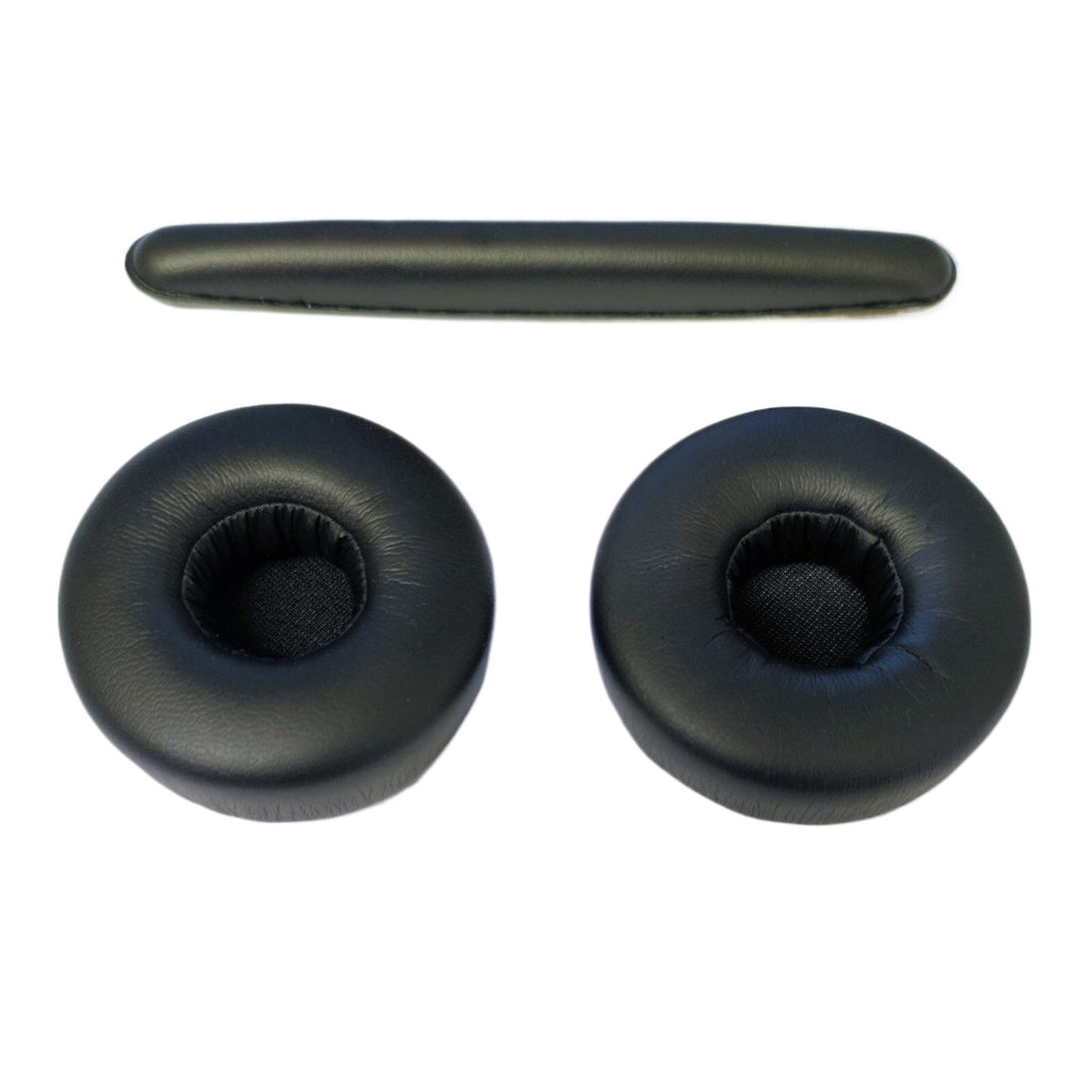 Schwarze Kunstleder-Ohrpolster für AKG K420 K450 Q460 Y30
