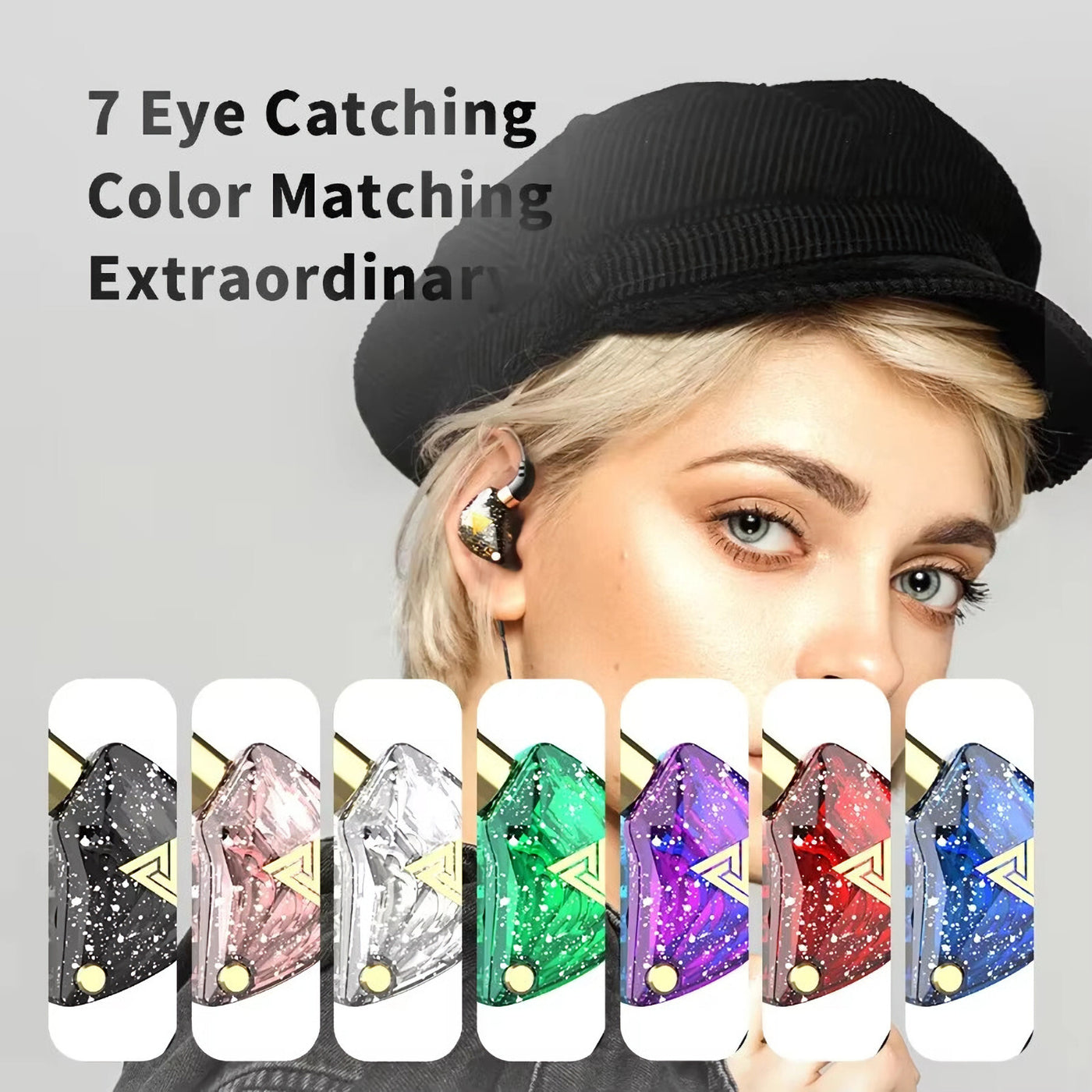 Premium Headset Kopfhörer QKZ SK8 HiFi In-Ear-Headset Ohrhörer + Hardcase