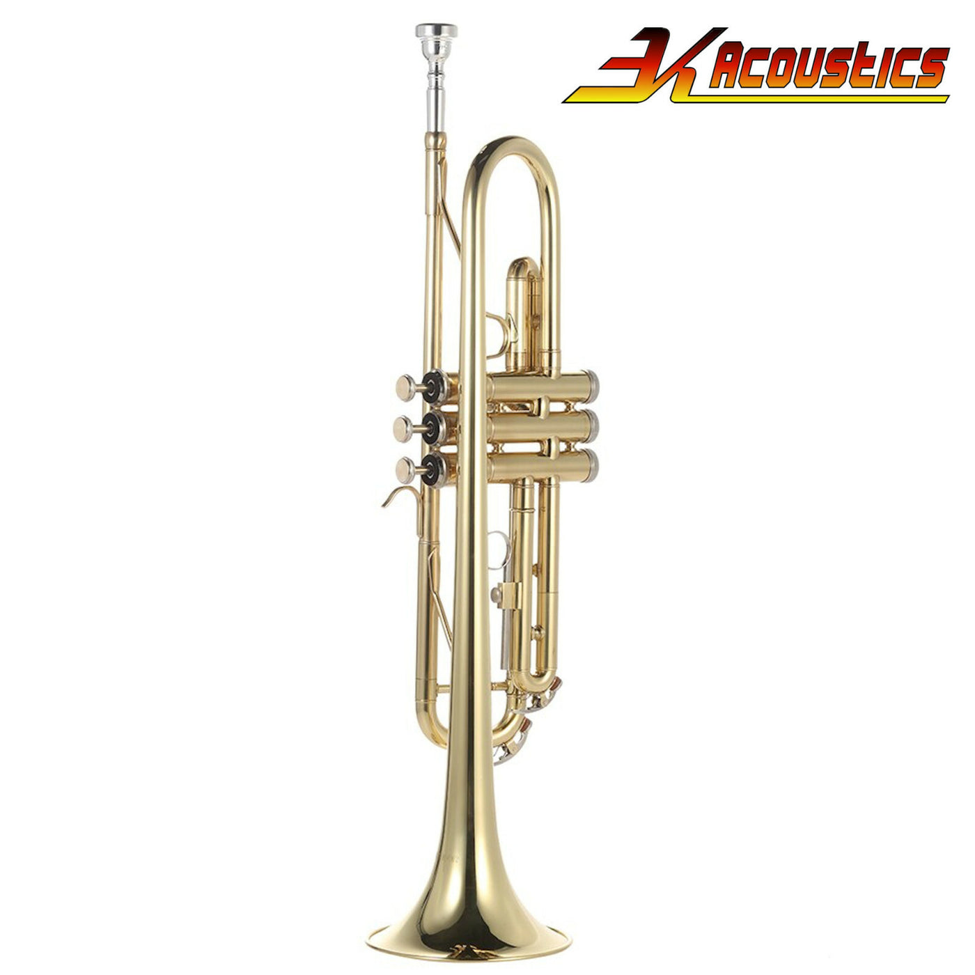 Bb-Trompete Jazztrompete Messing 3K-180S-21G Blasinstrument Koffer Mundstück