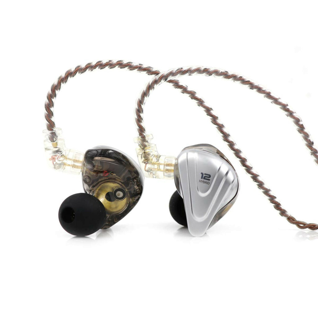 Schwarzes KZ ZSX In-Ear-Headset mit 12 Treibern
