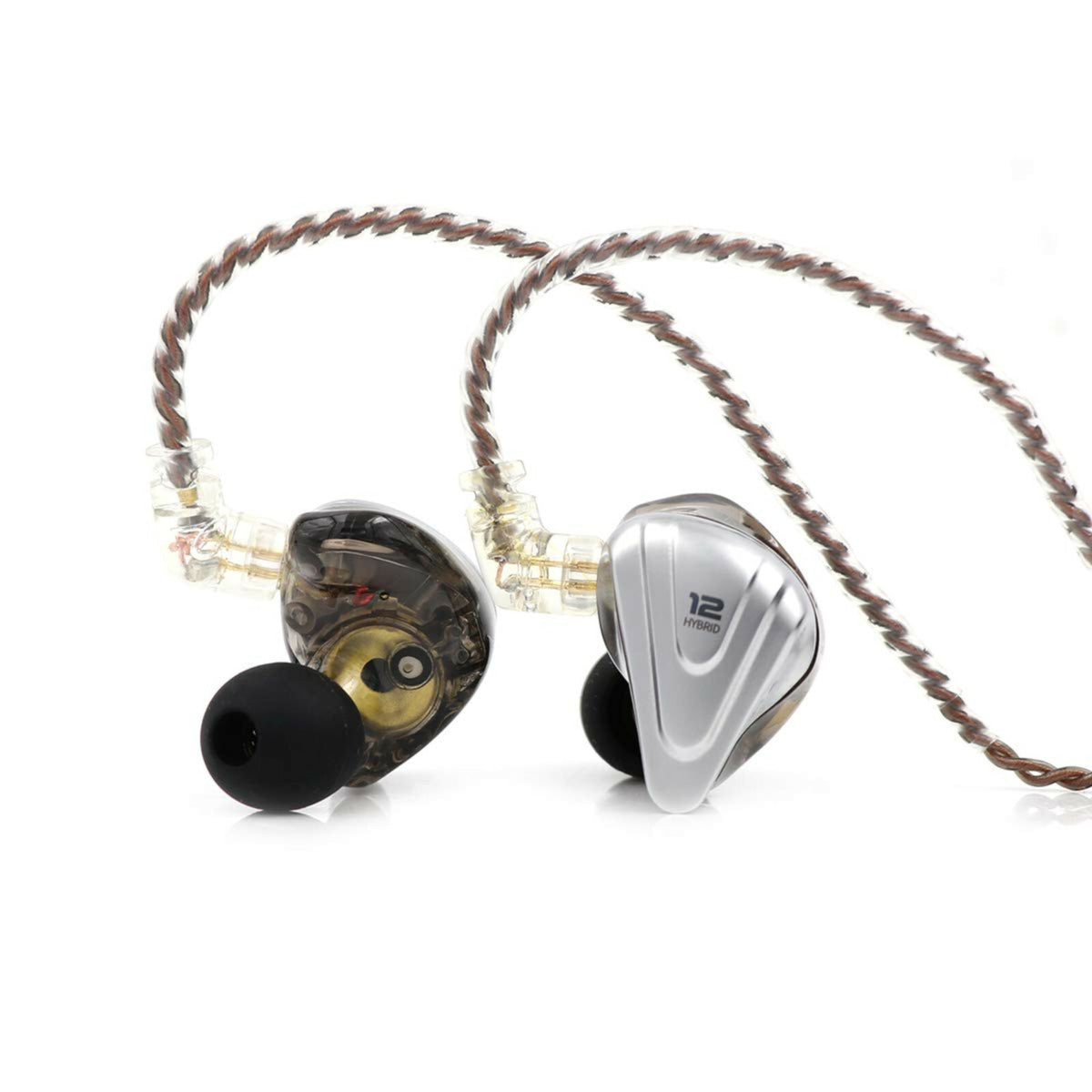 Schwarzes KZ ZSX In-Ear-Headset mit 12 Treibern