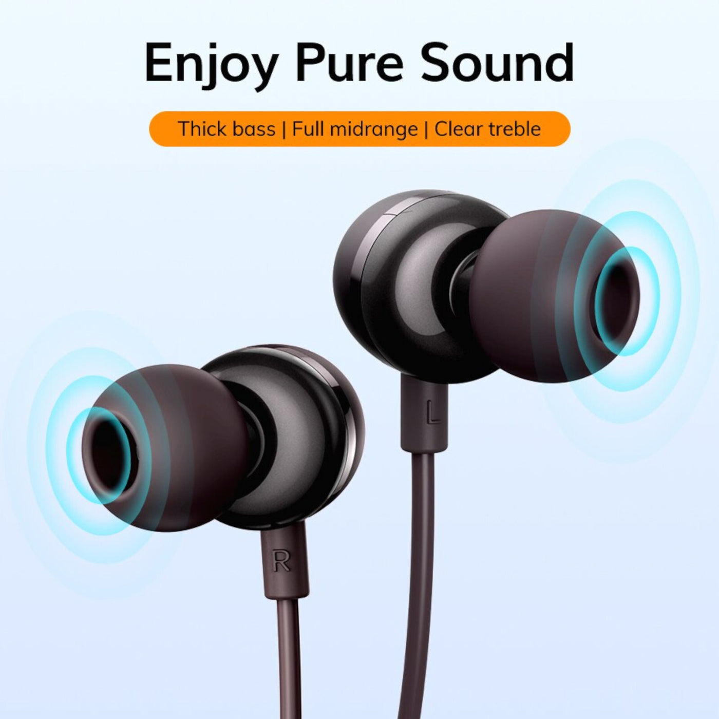 Premium Metall Headset In-Ear Kopfhörer F36 Surround Super Bass braun Hardcase