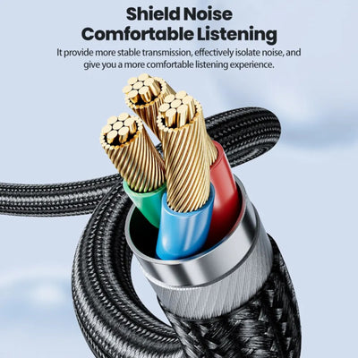 Toocki 3m Audio Stereo Kopfhörer Headset Verlängerung 4-polig 3,5mm Klinke