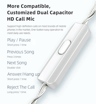 KZ ZAX Premium High-End Professional 16 Treiber HiFi In-Ear Kopfhörer Mic Silber