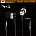 KZ Pro 3 In-Ear-Headset mit Mikrofon und Hardcase