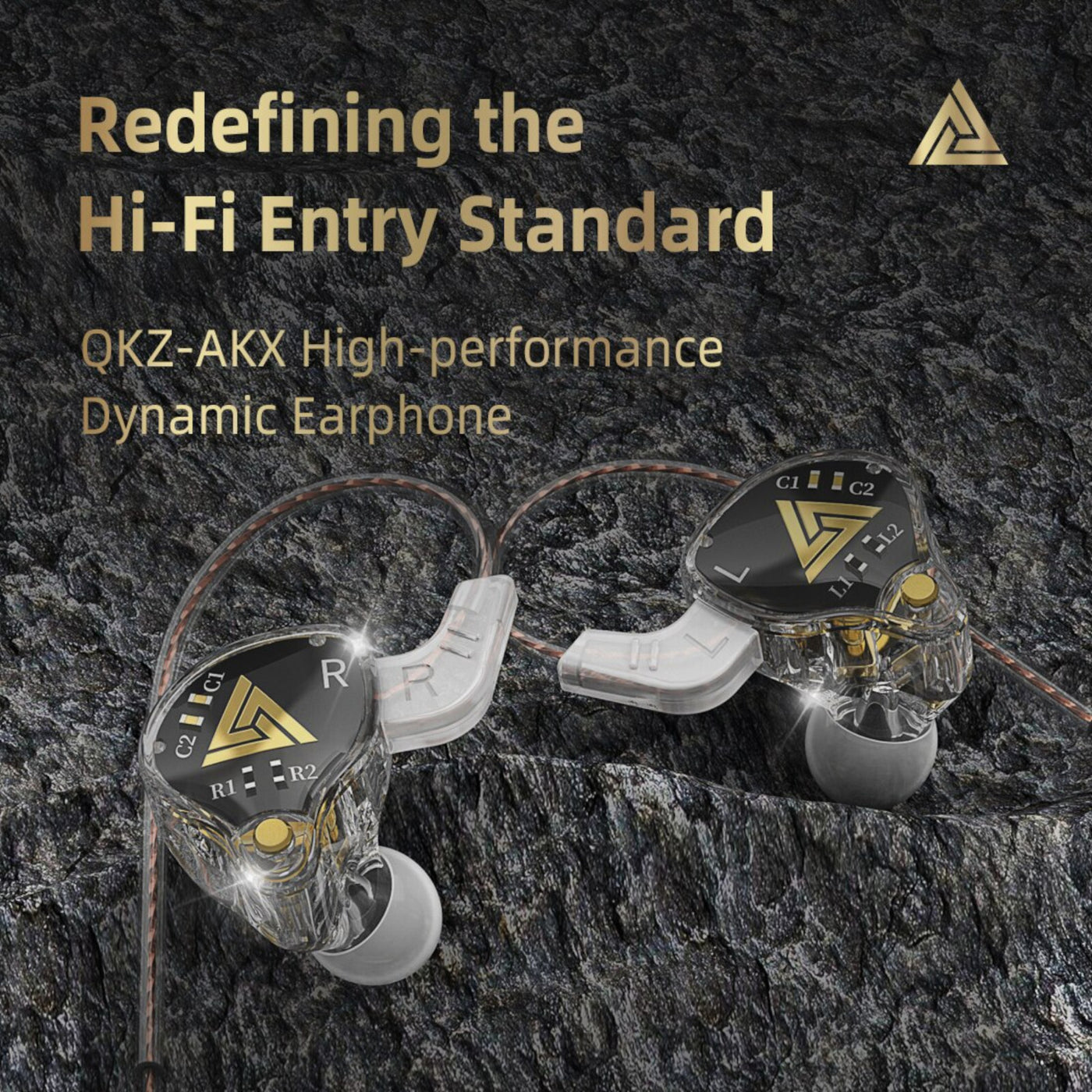 Premium Headset Kopfhörer QKZ-AKX Pro HiFi In-Ear-Headset Ohrhörer + Hardcase