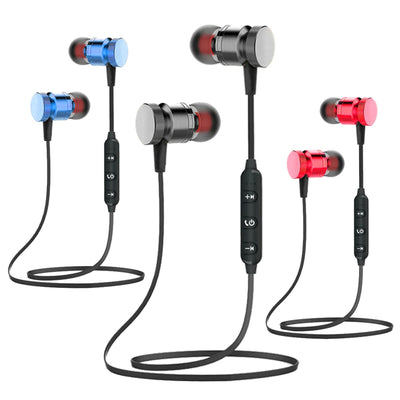 Bluetooth In Ear Kopfhörer Magnetisch Wireless Super Bass X9 Schwarz Rot Gold