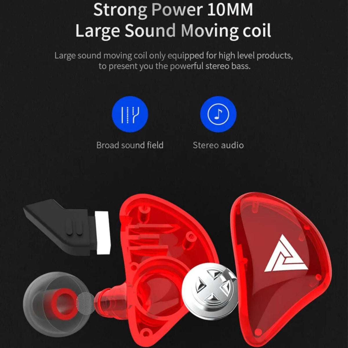 QKZ CK5 HiFi In-Ear-Headset mit Hardcase
