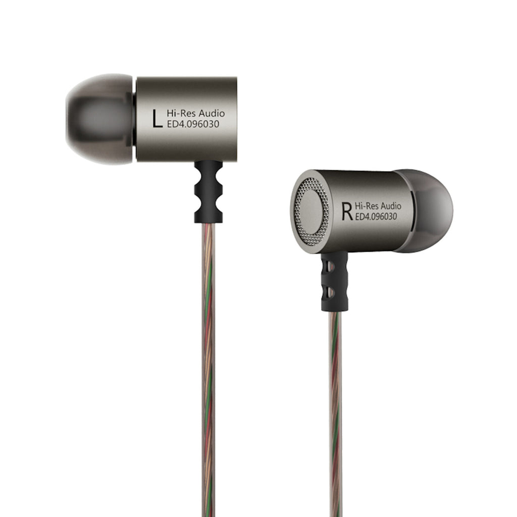 KZ ED4 In-Ear-Kopfhörer Gunmetal-Silber mit Hardcase