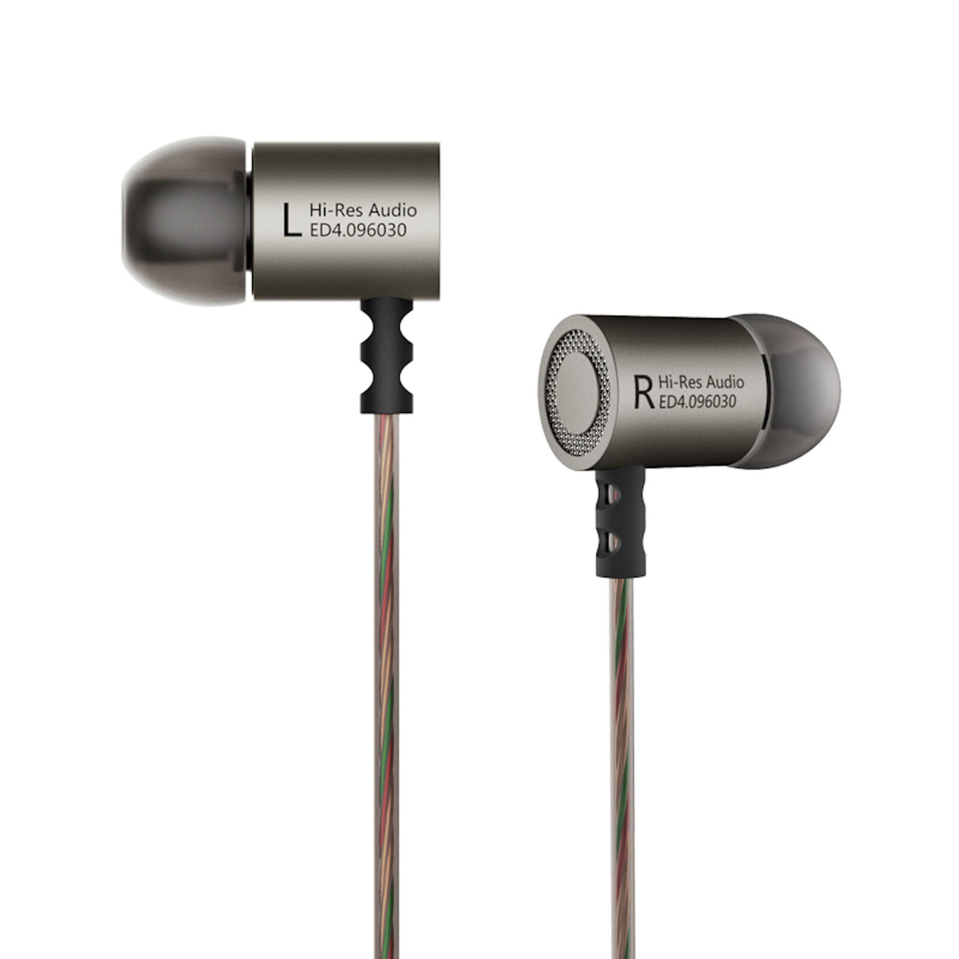 Original KZ ED4 gunmetal silber High-End Kopfhörer In-Ear PU-Hardcase Bass Beats