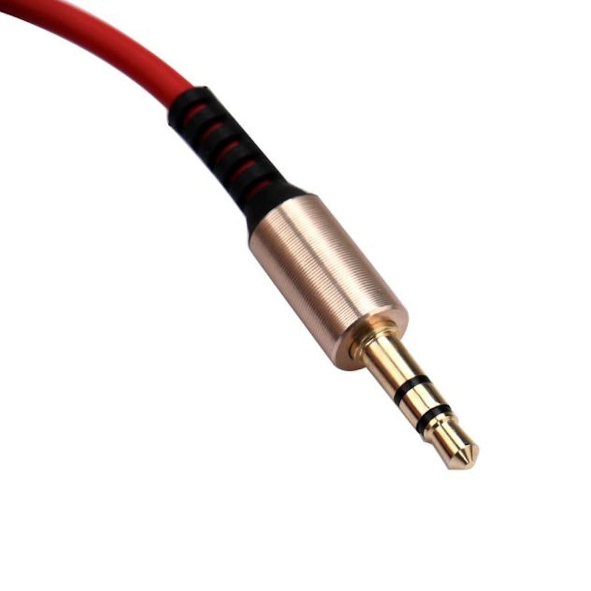 Rotes 1 m AUX-Kabel mit Winkelstecker