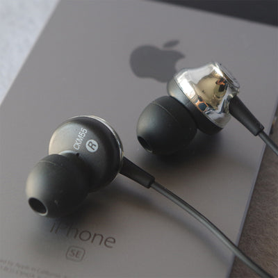 Audio Technica ATH-CKM55 Schwarz-Silber Kopfhörer In-Ear Headphone Earphone