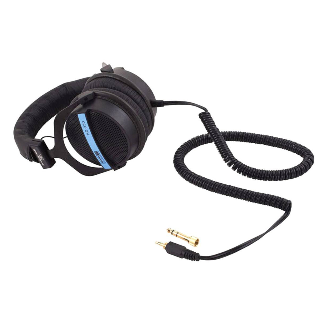 Superlux HD330 Stereo Kopfhörer Schwarz Silber mit Zubehör 6.3 mm Adapter Neu