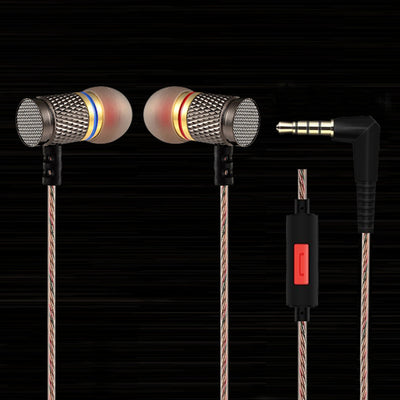 High-End Headset Kopfhörer KZ ED2 HS Professional Gunmetal In-Ear in PU Hardcase