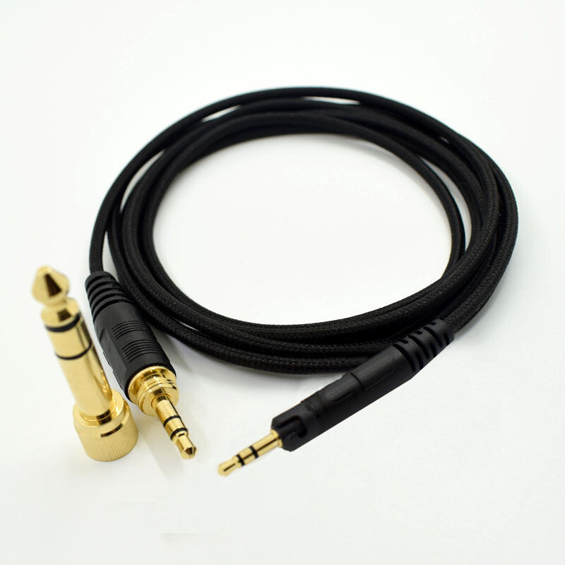 2m Audio Nylon Anschlusskabel Sennheiser HD559 HD560S HD569 HD598 HD599 HD558 ..