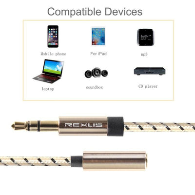 3m Audio Stereo Kopfhörer Verlängerungskabel 3,5mm Klinke Stecker > Buchse Nylon