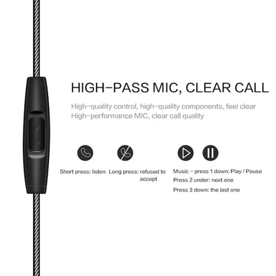 Premium Headset Kopfhörer QKZ-KD4 Dual Treiber In-Ear-Headset Ohrhörer