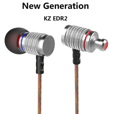 High-End Headset Kopfhörer KZ ED2 HS Professional Silber In-Ear in PU Hardcase