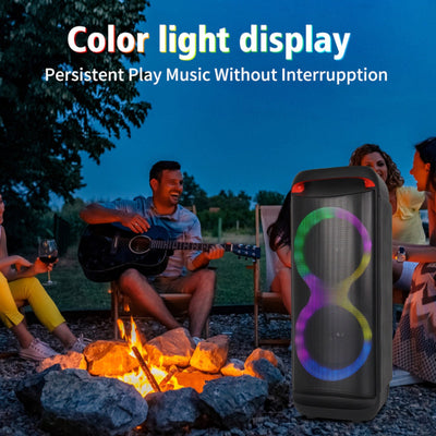 Partybox Sing-E ZQS8288 beleuchtete Lautsprecherbox Mic Bluetooth USB TWS