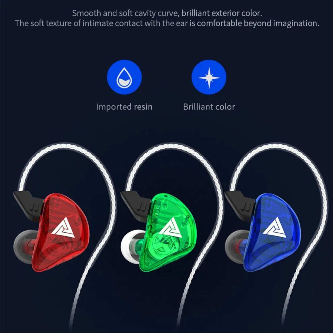 Premium Headset Kopfhörer QKZ CK5 HiFi In-Ear-Headset Ohrhörer + Hardcase