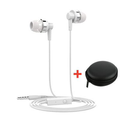 In-Ear Headset JD89 Weiss Kopfhörer Earphone Bass für Samsung Xiaomi LG HTC