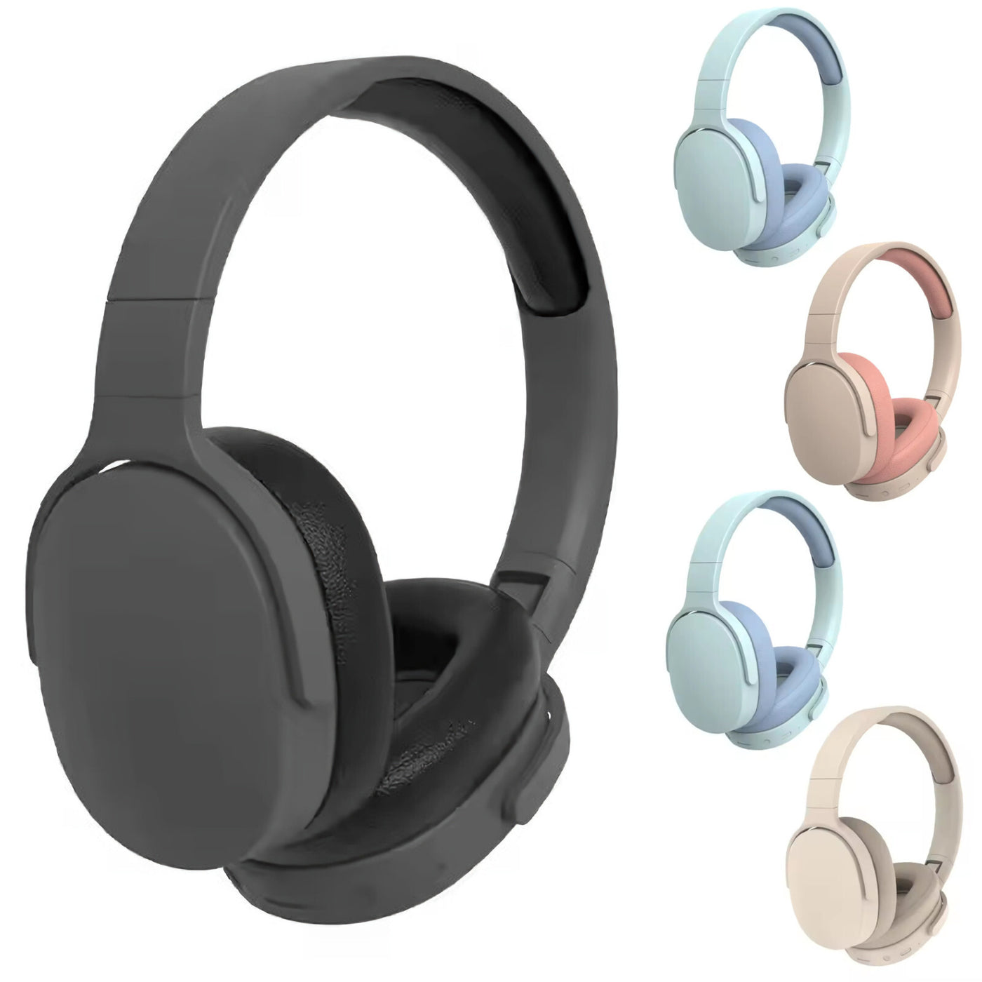 Wireless Bluetooth 5.3 Kopfhörer Bass Over Ear Hifi Stereo Headset True Sport