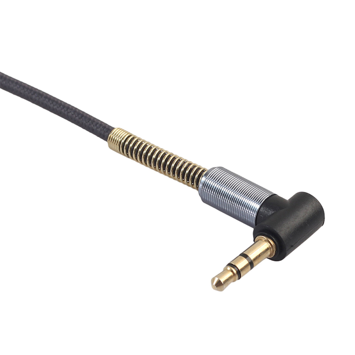 Audio Doppler Kabel Winkelstecker Kopfhörer 3.5mm Stecker > 2 Buchse blaugrau